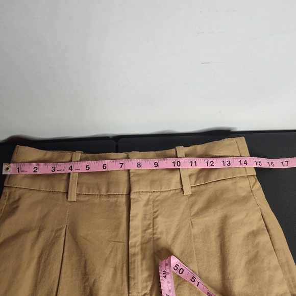 Banana Republic Factory Tan Wide Leg Pleated Trousers size 2 - Picture 6 of 8